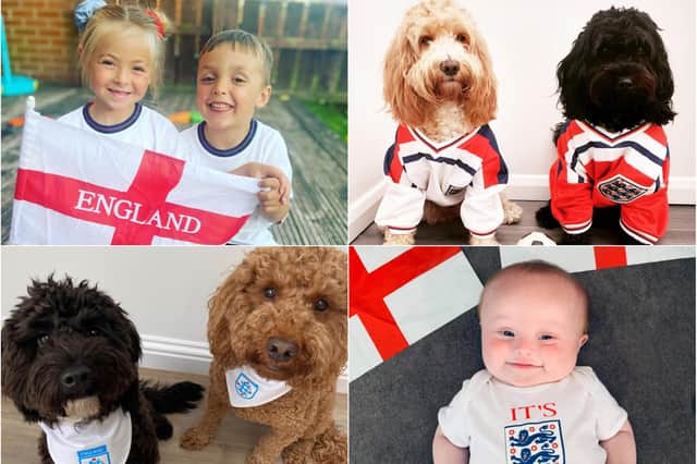 You've been sharing your England-themed pictures.