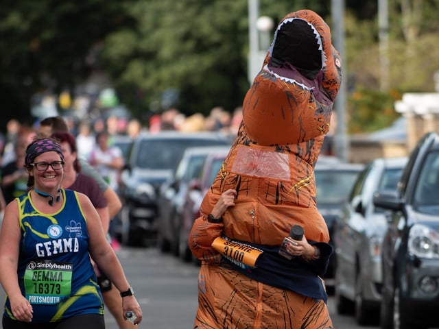 Dinosaur on the loose. (201019-285)