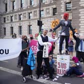Extinction Rebellion is plannint protests in central London for two weeks, to halt Government investment in fossil fuels. Pic: Yui Mok/PA Wire