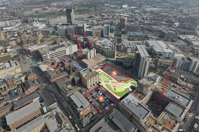 The council is selling plots adjoining the new Pound’s Park on the site of the former Fire Service headquarters on Wellington Street.