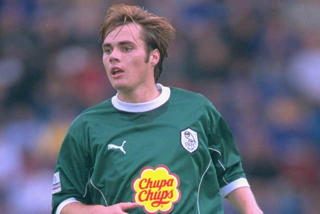 Rochdale manager, Robbie Stockdale, during his time at Sheffield Wednesday. (Picture by Steve Bardens. \ Mandatory Credit: Allsport UK /Allsport)