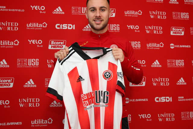 George Baldock is confident Sheffield United can improve, starting against Manchester United: Simon Bellis/Sportimage