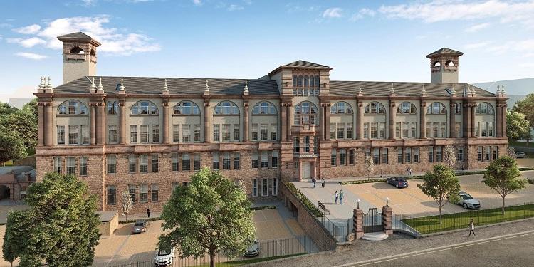 The £20.4 million project at Bruntsfield's former Boroughmuir High School is currently under construction and will create 104 homes, including 17 affordable homes in a new-build block.