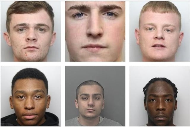 Pictured are some of those who have been jailed for their involvement with firearms or shootings.
