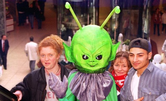 Alien in the Frenchgate Shopping Centre in 1997.