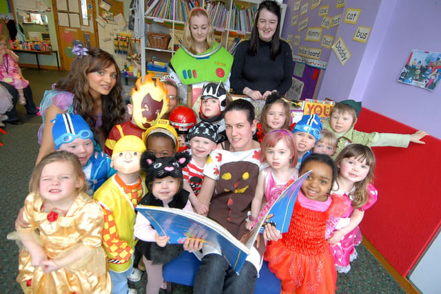 A book and a chance to dress up. It's a great day at Abacus Nursery in 2009.