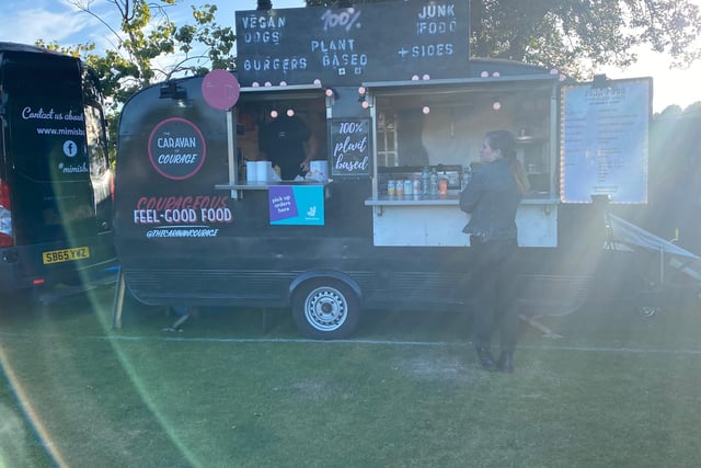 A 100 per cent plant based food van serving up a whole range of vegan junk food, vegan dogs and burgers - try the festive bowl which is packed with veggie haggis, cranberry sauce and potatoes