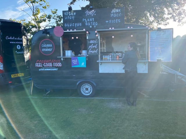 A 100 per cent plant based food van serving up a whole range of vegan junk food, vegan dogs and burgers - try the festive bowl which is packed with veggie haggis, cranberry sauce and potatoes