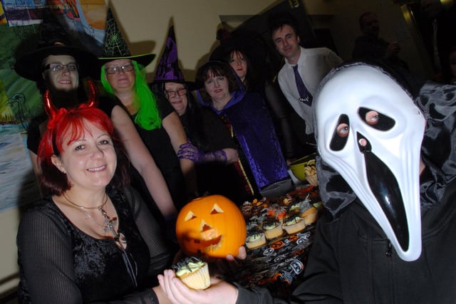 Kirkby's Cedar Wildlife Sanctuary held a Halloween fundraiser at Willets Court in Sutton, pictured is Wendy Radford, left, with volunteers during the event.