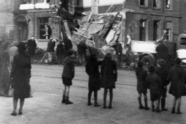 Sunderland has had several Blue Bell pubs over the years. Here's the one in Broad Street which was hit by a German bomb in 1941.