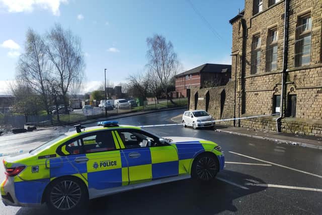 Police on the scene in Fir Vale following the death of a 31-year-old man