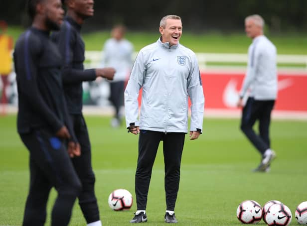 Aidy Bothroyd during his spell in charge of England under-21's: Nigel French/Sportimage