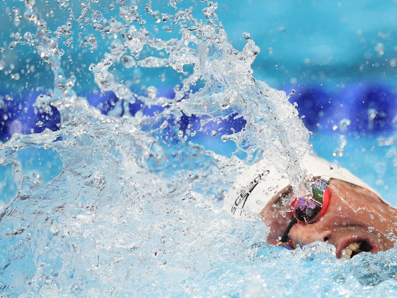 Andrew Chetcuti of Team Malta competes in the Men's 100m Freestyle heats
