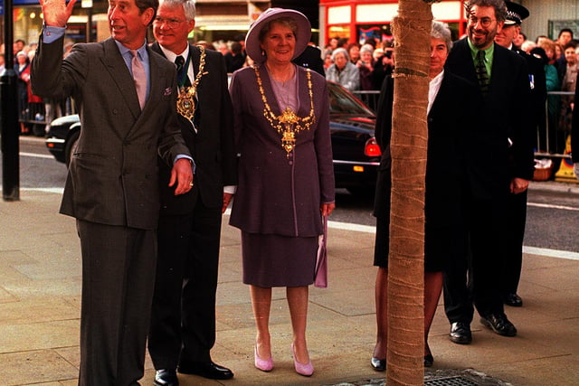 Prince Charles visited Sheffield in 1998 and planted a tree.