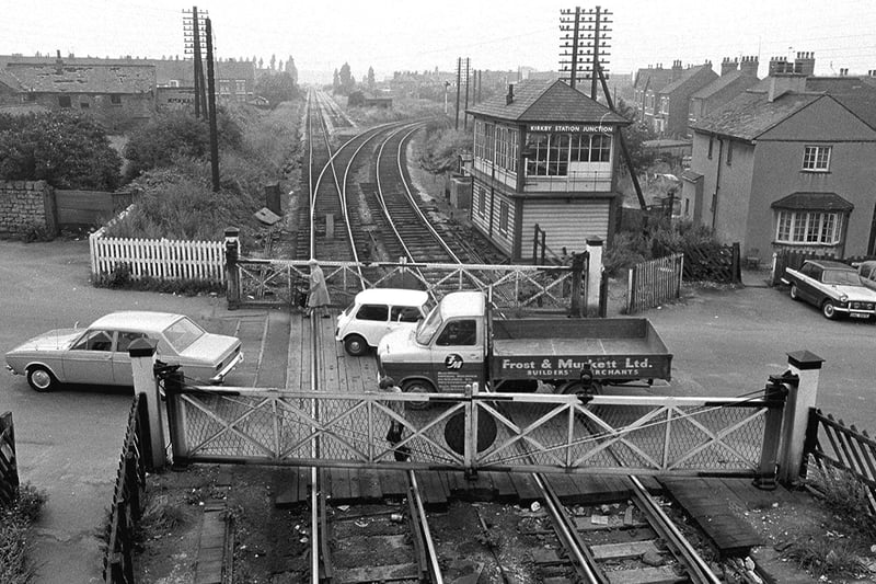 Kirkby crossing pictured half a century ago.
