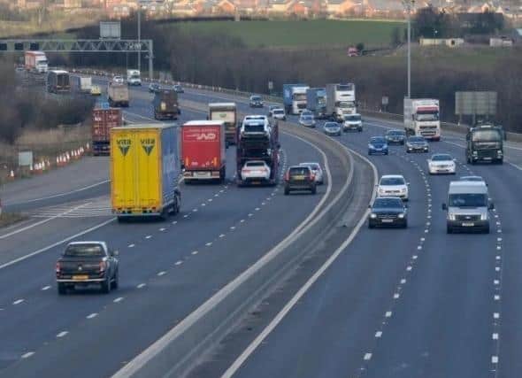 The M1 was closed in both directions between junctions 36 and 37 due to a police incident