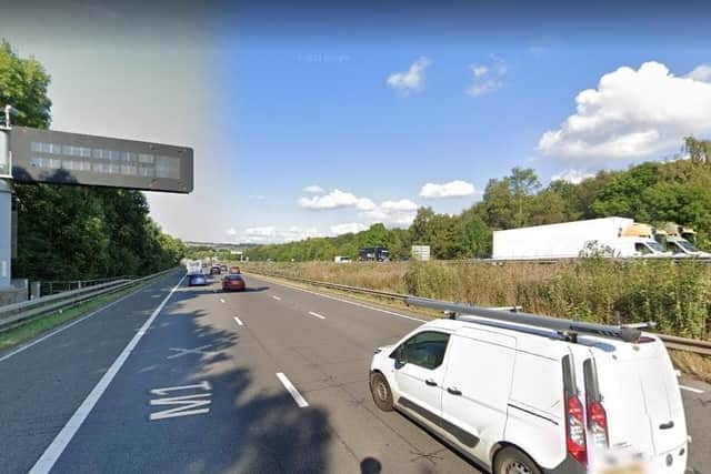The M1 is still closed in both directions as Police respond to concerns for the safety of a man.