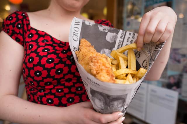 There are dozens of fish and chip shops in Mansfield that have achieved full five-star ratings. (Photo credit should read LEON NEAL/AFP via Getty Images)