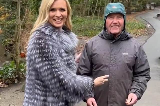 Sheffield legend Tony Foulds had a dance with Nadiya Bychkova in Endcliffe Park as thanks for his weeks of supporting Dan Walker and his partner's efforts on Strictly.