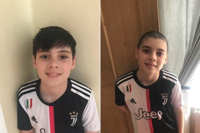 Sheffield Children's Hospital: 9-year-old Zack Jones from Rotherham shaved his hair to support a friend undergoing treatment on the Cancer and Leukaemia ward.