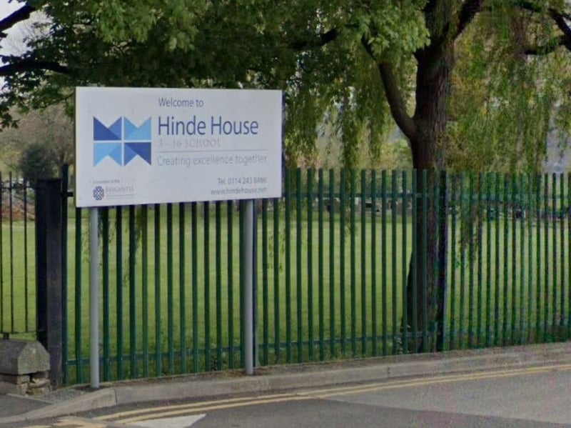 Hinde House School, on Shiregreen Lane, issued 214 suspensions during the 2021-22 academic year.