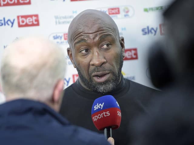 Darren Moore and his Sheffield Wednesday players will be leaving on Saturday. (Steve Ellis)