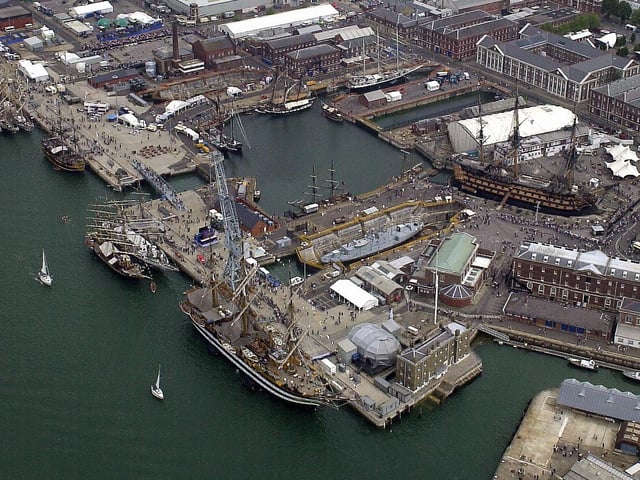 International Festival of the Sea 2nd July 2005
An aerial view of the festival site. Picture: Matt Scott-Joynt 053113-53