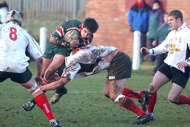 West and Rovers in action in the traditional Boxing Day clash in 2005.