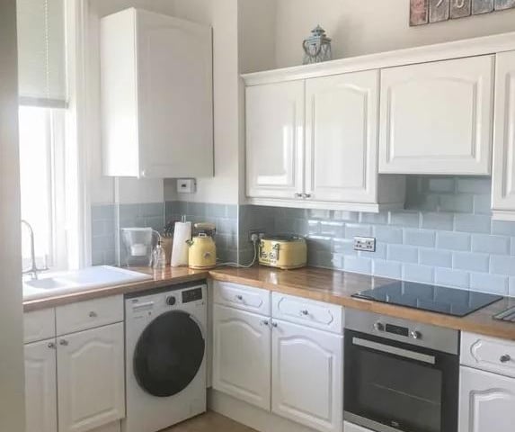 This four bedroom flat in Sea Front, Hayling Island, has gone on sale for £399,995. It is listed by Hugh Hickman and Son.
