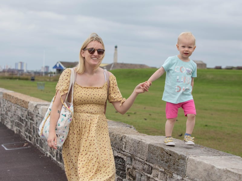 Shanna Coleman and Lily 2 near the Bandstand , Southsea. Picture: Habibur Rahman