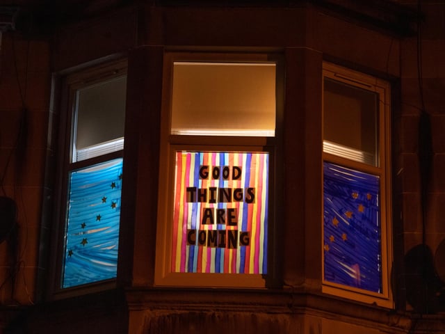 The streets of Battlefield, Glasgow, transformed into a magical outdoor gallery