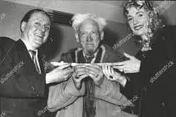 Patricia and Arnold Crowther, pictured with Gerald Gardner