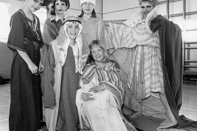 A Christmas production at Chapel High School in 1996