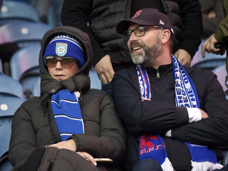 Owls fans in the 33.000 crowd at Hillsborough on Saturday Pic Steve Ellis