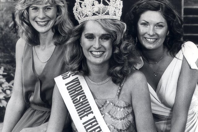 Miss YTV Contest 17/09/1981

L-R: Third place - Virginia Cooper, Grimsby.
Winner - Louise Gray, Chesterfield.
Runner-up - Katy Cherry, Beverley.