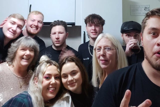 People across the Portsmouth area celebrated New Year's Eve their own way. Here Mandy Coates and crew squeeze in for a selfie