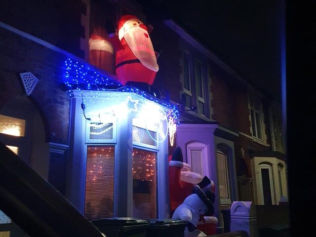 These Christmas lights have been up in Walmer Road, Fratton since October 6.