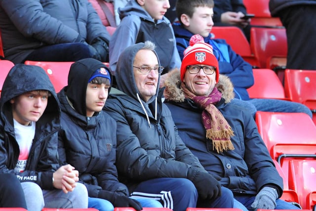 Sunderland fans pictured at the Stadium of Light for the game against Portsmouth.