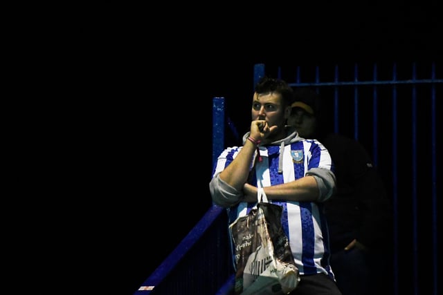 A Wednesday fan during the Carabao Cup third round tie against Everton at Hillsborough in September 2019.