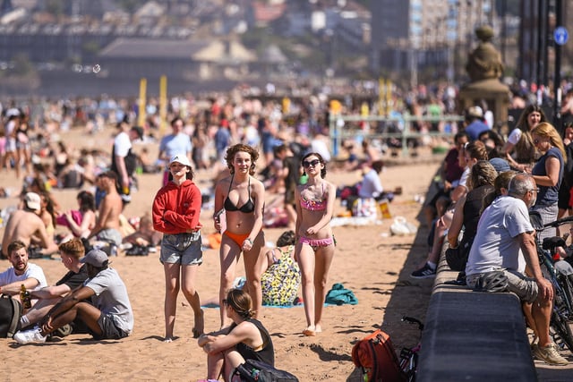 Temperatures soared above 30C in Scotland