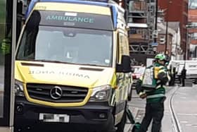 Paramedics were sent to Chesterfield Road, Woodseats, after a man collapsed in the street on Thursday morning. File picture shows an ambulance in Sheffield.
