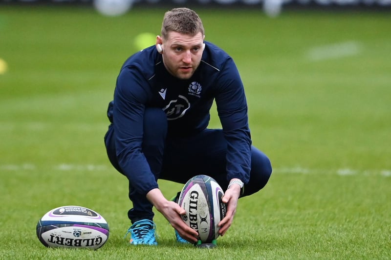 Scotland's Finn Russell ahead of kick off during a Guinness Six Nations tie between Scotland and Wales at BT Murrayfield