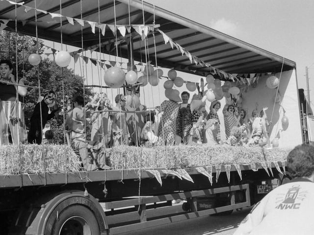 The float procession would be watched by hundreds of people every year
