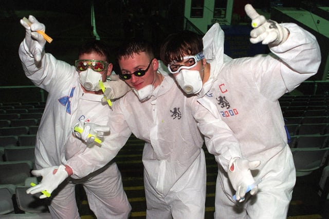 Chanelling the Altern-8 rave band with these costumes