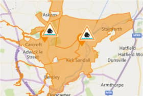 Flood alerts remain in place along the River Don.