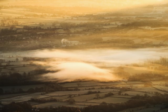 Sun rise over the Peak District and the Hope Valley. (Photo by Christopher Furlong/Getty Images)