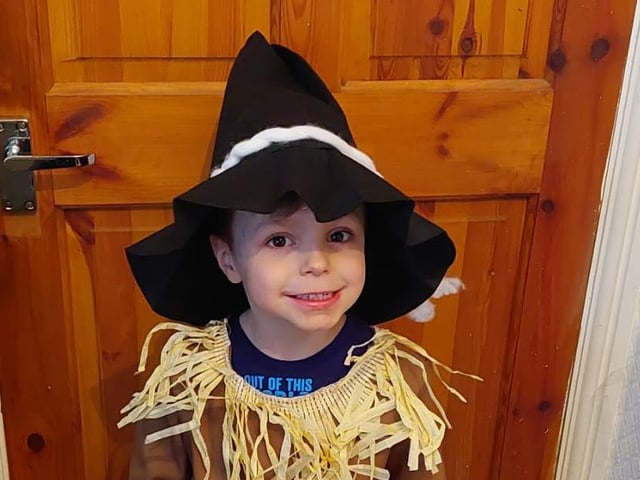 James Logan, 5, from Portsmouth dressed as The Scarecrow from the Wizard of Oz for World Book Day