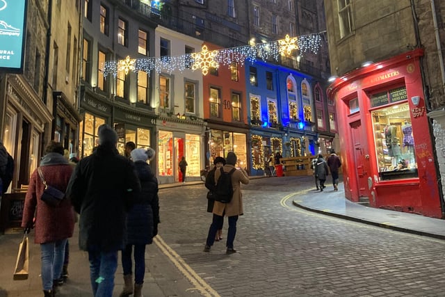 The iconic Victoria Street is always beautiful, but it looks extra stunning in December, when lit up with festive lights.