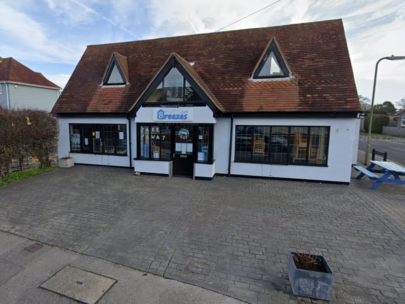Breezes Cafe, 66-68 Hill Head Road, Fareham, received a rating of five on February 12.