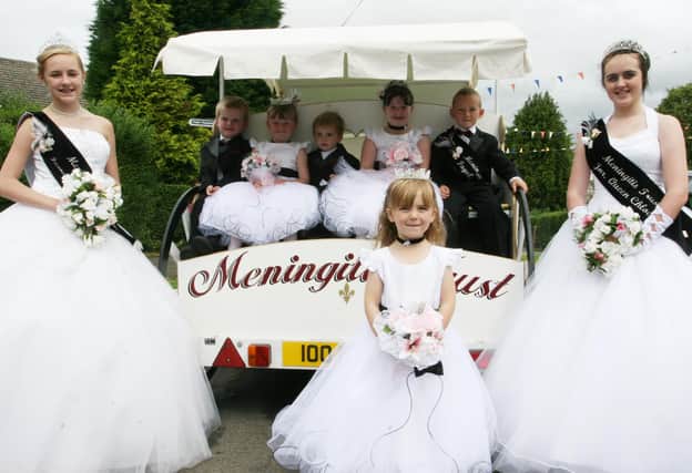 Meningitis trust carnival royalty at Barlow.